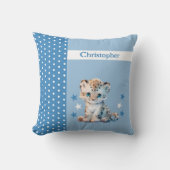 Kinderzimmer tragen den Namen niedlich Leopardenbl Kissen (Vorderseite)