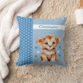 Kinderzimmer tragen den Namen niedlich Löwenblau h Kissen (Decke)