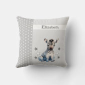 Kinderzimmer tragen den Namen niedlich zebra gray Kissen (Rückseite)