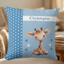 Kinderzimmer tragen den Namen niedliche Giraffe bl Kissen