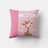 Kinderzimmer tragen den Namen niedliche Giraffe pi Kissen (Rückseite)