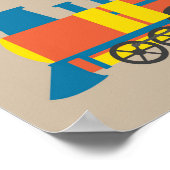 Kinderzimmer Train Print Poster (Ecke)