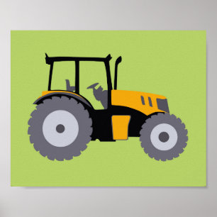Kinderzimmer-Traktor Poster