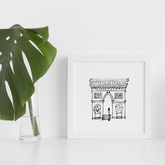 Kinderzimmer | Triumphbogen Paris Poster