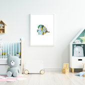 Kinderzimmer Tropical Fish Poster