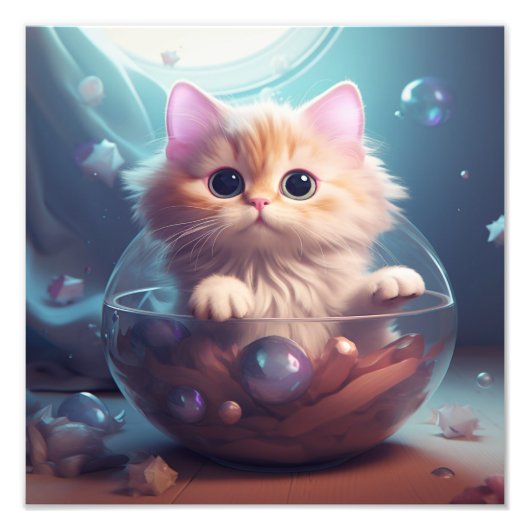 Kinderzimmer- und Kinderzimmerdrucke von Kitten Fotodruck (Vorne)