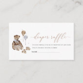 Kinderzimmer Vintag Teddy Bear Babydusche Begleitkarte (Vorderseite)