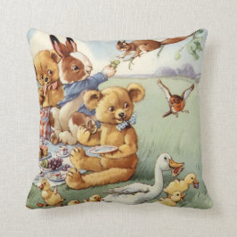 Kinderzimmer Vintag Tiere Zimmerdekor Kissen