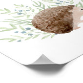 Kinderzimmer Wall Art Baby Igel Dream Big Poster (Ecke)