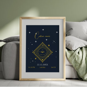 Kinderzimmer wall Art New baby Individuelle Name L Poster