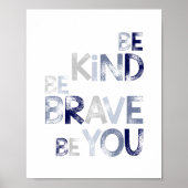 Kinderzimmer Wall Decke sind mutig sein, wie Sie P Poster (Vorne)