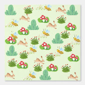 Kinderzimmer-Wallpaper aus Holz, Bienen Tapete (Vorderseite)