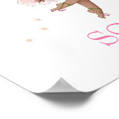 Kinderzimmer Zitat Niedlich Fairy Pink Dark Haar P Poster (Ecke)