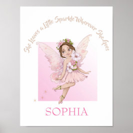 Kinderzimmer Zitat Niedlich rosa Faible Dunkle Haa Poster