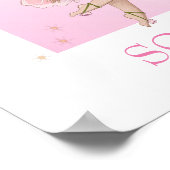 Kinderzimmer Zitat Niedlich rosa Faible Dunkle Haa Poster (Ecke)