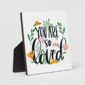 Kinderzimmer Zitat Sie sind so geliebt Fotoplatte (Vorderseite)