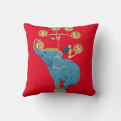 Kinderzimmer zum Thema Kinderzirkus Kissen (Rückseite)