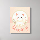 Kinderzimmerkleinkatze Leinwanddruck (Vorderseite)
