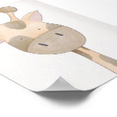 Kinderzimmerposter - Giraffe Poster (Ecke)