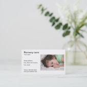 Kinderzimmersorgfalt-Geschäftskarte Visitenkarte (Stehend Vorderseite)