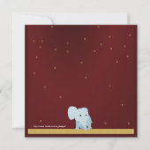 Kinderzirkus Geburtstagspartei Einladung (Rückseite)