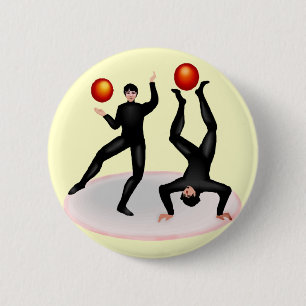 KinderZirkus-Jongleur-T-Shirts und Geschenke Button