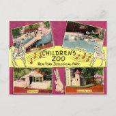 Kinderzoo, Bronx Zoo, NY Vintag Postkarte (Vorderseite)