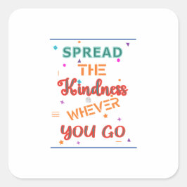 Kindesangebot Design Quadratischer Aufkleber