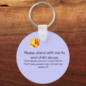 Kindesmissbrauch Schlüsselanhänger (Vorderseite)