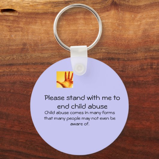 Kindesmissbrauch Schlüsselanhänger (Vorderseite)