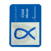 Kindesmissbrauchsbewusstsein Angel Custom Magnet (Vertikal)