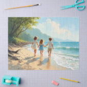 Kindheit an der Küste Seidenpapier (Basteln)
