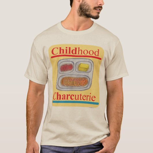 Kindheit Charcuterie Funny Lunch Toon T-Shirt (Vorderseite)