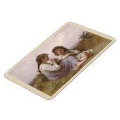 Kindheit Idyll von Bouguereau Magnet (Linke Seite)