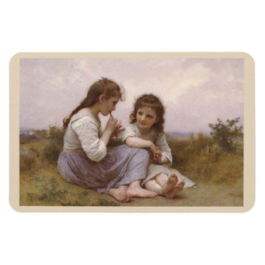 Kindheit Idyll von Bouguereau Magnet (Horizontal)