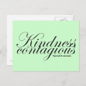 Kindheit ist ansteckende Postkarte (Vorne/Hinten)