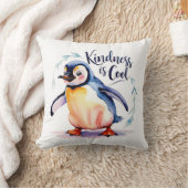 Kindheit ist Cool Pinguin Throw Kissen (Decke)