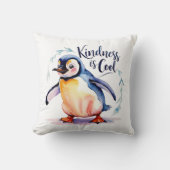 Kindheit ist Cool Pinguin Throw Kissen (Vorderseite)