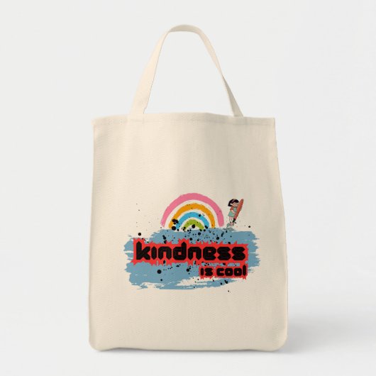 Kindheit ist Cool - Rainbow Surf Vibes Tragetasche (Vorne)