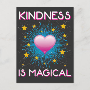 Kindheit ist magisch Inspiration Regenbogen Postkarte