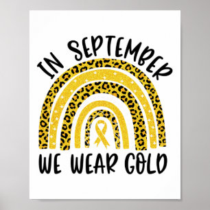 Kindheit Krebsbewusstsein Regenbogen Im September  Poster
