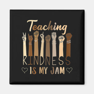 Kindheit lehren ist mein Jam Autismus Bewusstsein  Magnet