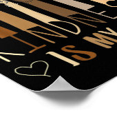 Kindheit lehren ist mein Jam Autismus Bewusstsein  Poster (Ecke)