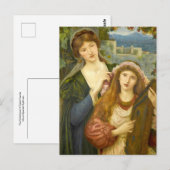 Kindheit Saint Cecilia, Maria Spartali Stillman Postkarte (Vorne/Hinten)