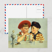 Kindheit Süße Postkarte (Vorne/Hinten)