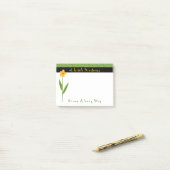 Kindheit wächst Blume Inspiration 4 X 3 Post-it Klebezettel (Auf Schreibtisch)