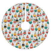 Kindheit Wonder Santa Claus Zeichnend Polyester Weihnachtsbaumdecke (Vorderseite)