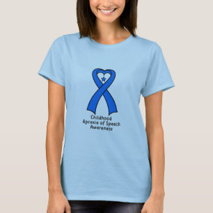 Kindheits-Apraxie des Sprache-Herz-Bandes mit T-Shirt