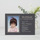 Kindheits-Foto-Brautparty-Einladungen Einladung (Stehend Vorderseite)