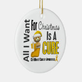 Kindheits-Krebs aller will ich Keramikornament (Rechts)